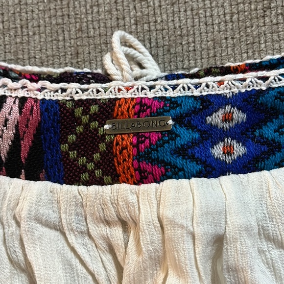 NWT Billabong Cotton Boho Blouse - Picture 7 of 7